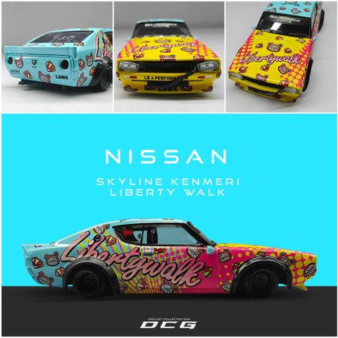  Xe Mini GT MGT00698 Nissan Skyline Kenmeri Liberty Walk LBWK KUMA 