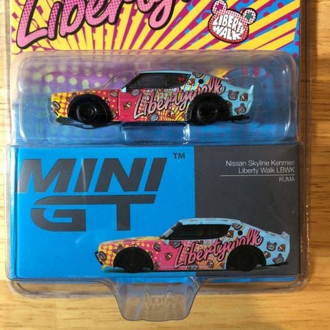  Xe Mini GT Card Version MGT00698 Nissan Skyline Kenmeri Liberty Walk LBWK KUMA 