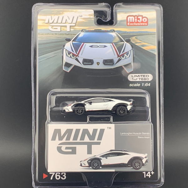 Mini GT CARD Version MGT00763 Lamborghini Huracán Sterrato Bianco Asopo