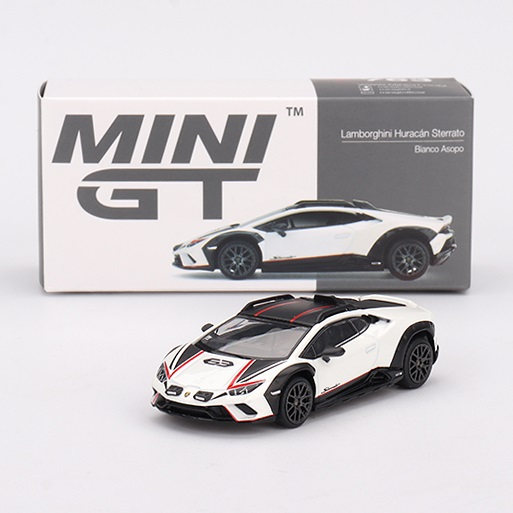 Mini GT CARD Version MGT00763 Lamborghini Huracán Sterrato Bianco Asopo