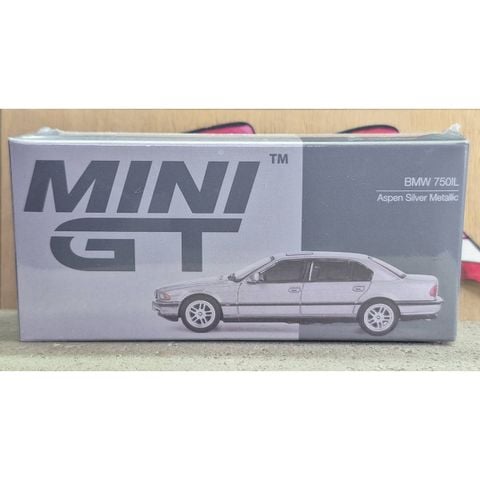  Mô hình xe Mini GT Box Version MGT00792 BMW 750IL Aspen Silver Metallic 