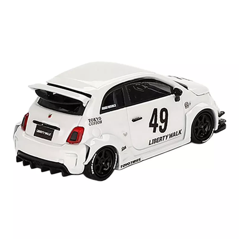  Xe Mini GT Card Version MGT00809 LB-WORKS x Abas Works ABARTH 595 Gara White 
