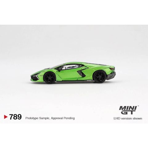 Xe Mini GT MGT00789 Lamborghini Revuelto Verde Selvans 