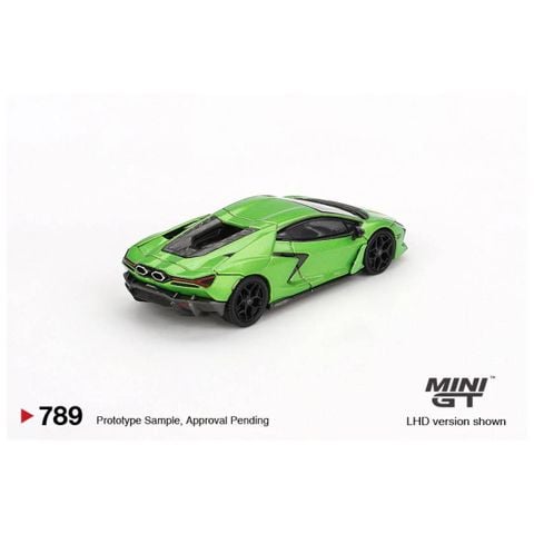  Xe mô hình Mini GT Card Version MGT00789 Lamborghini Revuelto Verde Selvans 