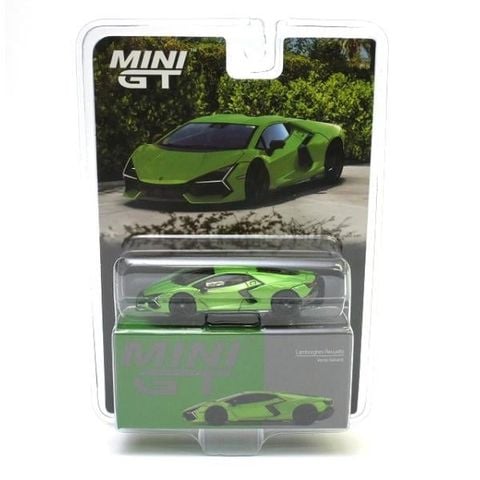  Xe mô hình Mini GT Card Version MGT00789 Lamborghini Revuelto Verde Selvans 
