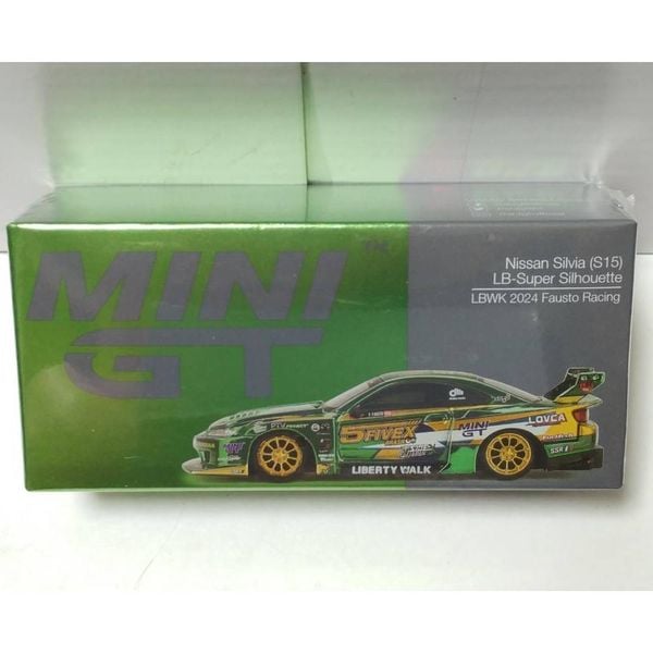 Mini GT MGT00858 Nissan LB-Super Silhouette S15 SILVIA LBWK 2024 Fausto Racing