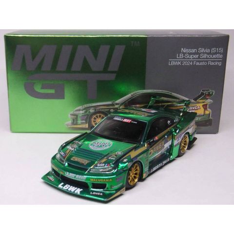  Xe Mini GT MGT00858 Nissan LB-Super Silhouette S15 SILVIA LBWK 2024 Fausto Racing 