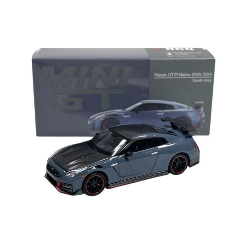  Xe Mini GT MGT00868 Nissan GT-R Nismo 2024 NISMO Stealth Gray 