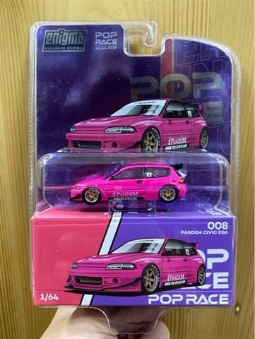  Xe mô hình Poprace #PRE008 Pandem Civic EG6 - Pink 