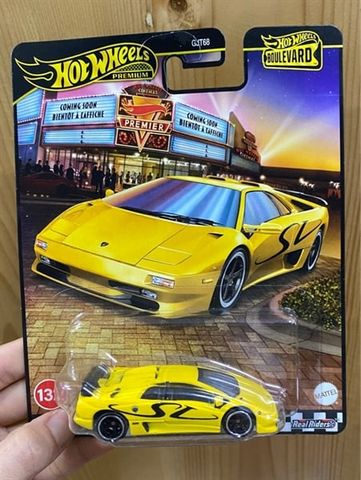  Mô hình xe JBL13 Hot Wheels Boulevard '95 Lamborghini Diablo SV Yellow 