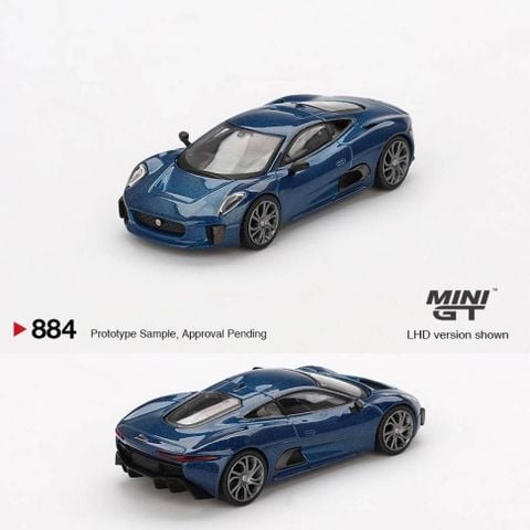  Xe Mini GT Card Version MGT00884 Jaguar C-X75 Blue 
