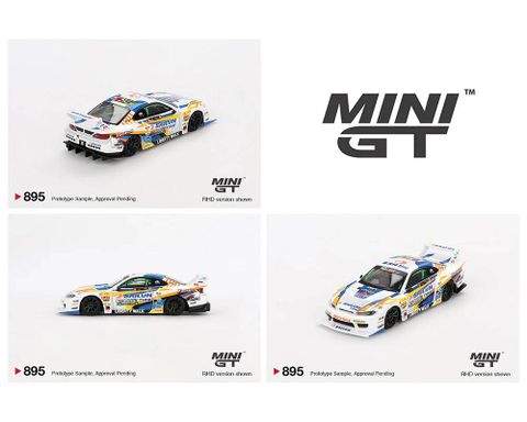  Xe Mini GT MGT00895 Nissan LB-Super Silhouette S15 SILVIA #555 2023 Formula Drift Japan 