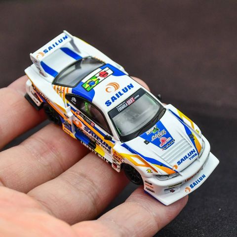  Xe Mini GT MGT00895 Nissan LB-Super Silhouette S15 SILVIA #555 2023 Formula Drift Japan 