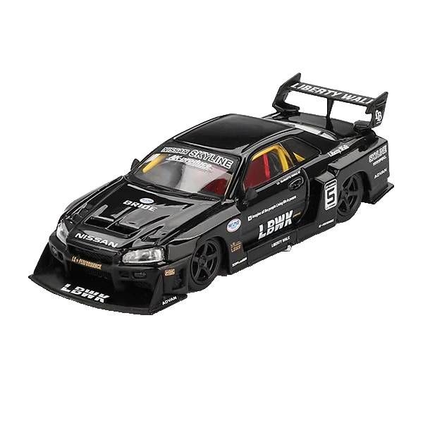 Mini GT Box Version MGT00844 Nissan LB-ER34 Super Silhouette SKYLINE Black tỷ lệ 1/64