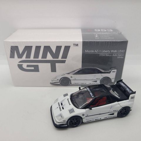  Xe Mini GT MGT00953 Mazda AZ-1 Liberty Walk LB40 White 2024 Tokyo Auto Salon 