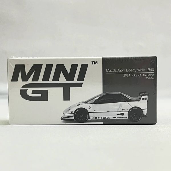 Mini GT MGT00953 Mazda AZ-1 Liberty Walk LB40 White 2024 Tokyo Auto Salon