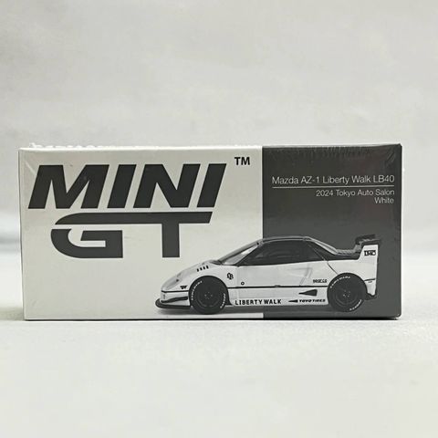  Xe Mini GT MGT00953 Mazda AZ-1 Liberty Walk LB40 White 2024 Tokyo Auto Salon 