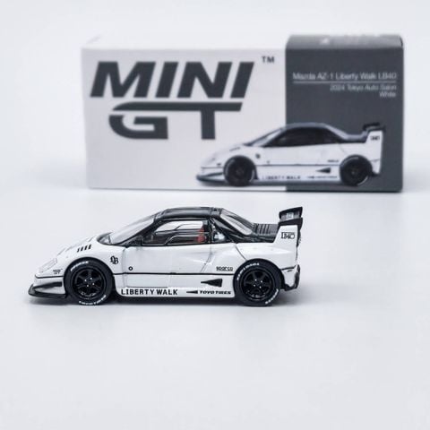 Xe Mini GT MGT00953 Mazda AZ-1 Liberty Walk LB40 White 2024 Tokyo Auto Salon 