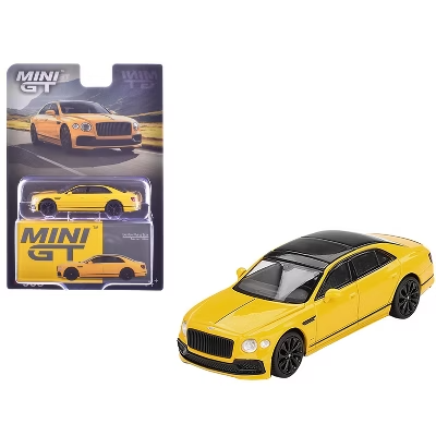  Mô hình xe Mini GT Card Version MGT00955 Bentley Flying Spur Monaco Yellow 