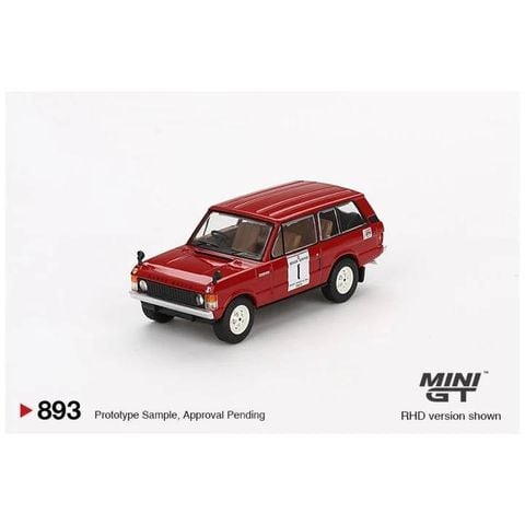  Xe MINI GT Card Version MGT00893 Range Rover 1971 International Hillrally 1 Winner 