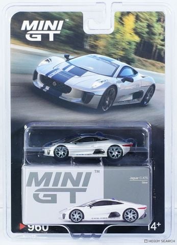  Mô hình xe MINI GT Card Version MGT00960 Jaguar C-X75 Silver 