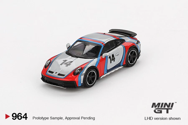 Mini GT Box Version MGT00964 Porsche 911 Dakar Ice Grey Metallic "Rally 1978"