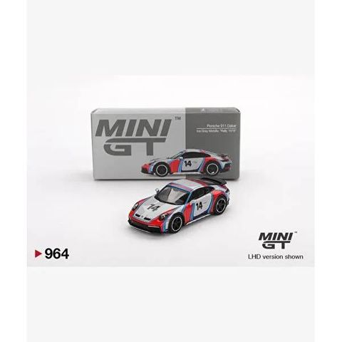  Xe Mini GT MGT00964 Porsche 911 Dakar Ice Grey Metallic 