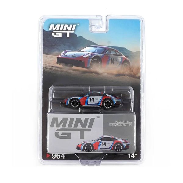 Mini GT MGT00964 Porsche 911 Dakar Ice Grey Metallic "Rally 1978"