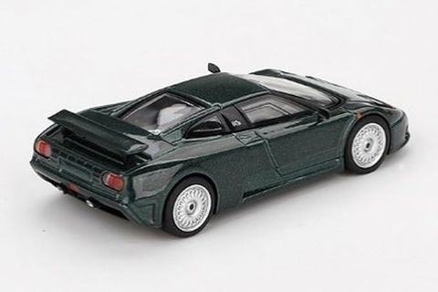  Xe mô hình Mini GT Card Version MGT00968 Bugatti EB110 GT Verde Scuro 