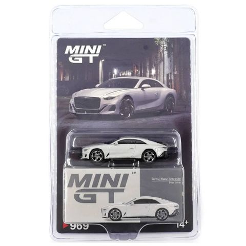  Mô hình xe Mini GT Card Version MGT00969 Bentley Batur Bonneville Pearl 
