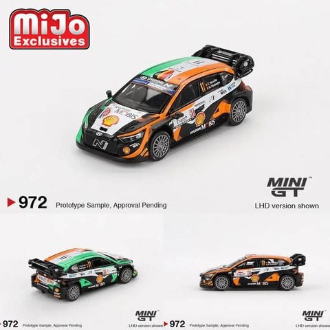  Xe Mini GT Box Version MGT00972 Hyundai i20 N Rally1 #11 2023 Rally Croatia Power Stage Winner 