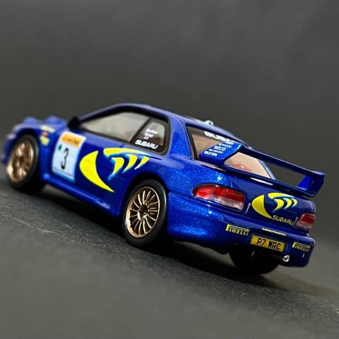  Xe Mini GT MGT00975 Subaru Impreza WRC98 1998 Rally Monte-Carlo 3rd Place #3 