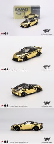  Xe Mini GT MGT00985 Nissan Z VeilSide FZ400 Gold Chrome 