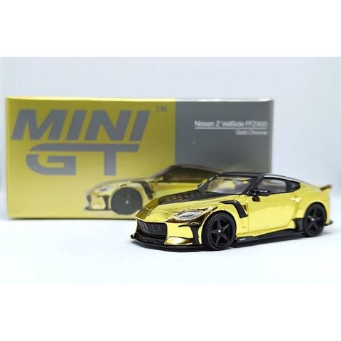 Xe Mini GT MGT00985 Nissan Z VeilSide FZ400 Gold Chrome 