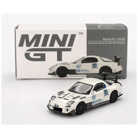  Mô hình xe Mini GT BOX Version MGT00996 Mazda RX-7 (FD3S) Itosyoukai Rei-gouki with RE Amemiya 