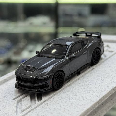  Xe Mini GT Box Version MGT00957 Ford Mustang Dark Horse 2024 Carbonized Gray 