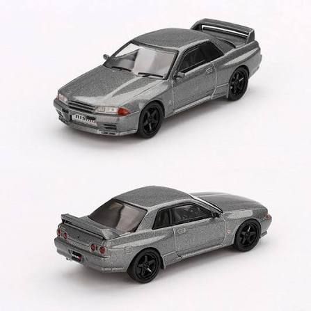  Xe Mini GT BOX Version MGT01024 Nissan Skyline GT-R (NISMO BNR32 CRS Version) Dark Metal Gray 