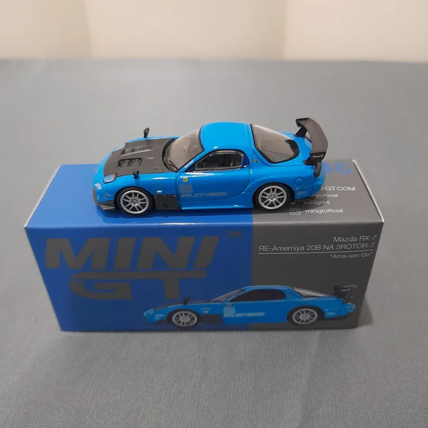 Mini GT BOX Version MGT01046 Mazda RX-7 RE-Amemiya 20B NA 3ROTOR-7 “Ama-san Go”
