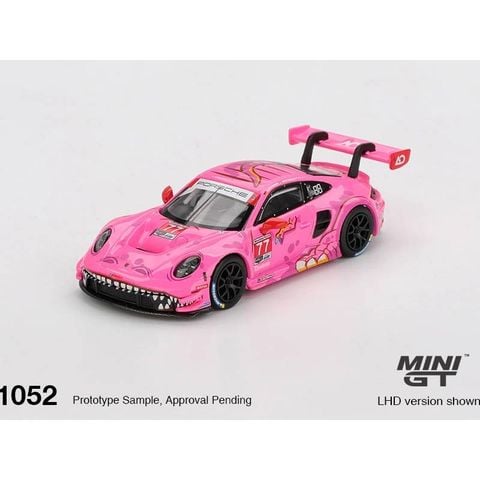  Xe Mini GT CARD version MGT01052 Porsche 911 GT3 R #77 AO Racing 2024 IMSA ROAD AMERICA 