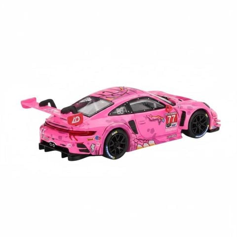  Xe Mini GT CARD version MGT01052 Porsche 911 GT3 R #77 AO Racing 2024 IMSA ROAD AMERICA 