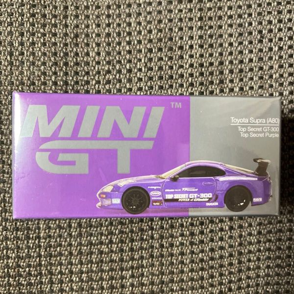 Xe mô hình MiniGT MGT01067 Toyota Supra (A80) Top Secret GT-300 Top Secret Purple