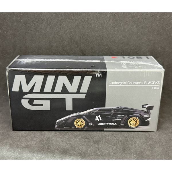 Xe Mini GT MGT01081 Lamborghini Countach LB-WORKS Black
