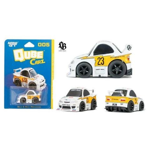  Xe Mini GT CARD Version Qube Carz QZ00501-BL Nissan LB-Super Silhouette S15 SILVIA Liberty Walk Presentation 