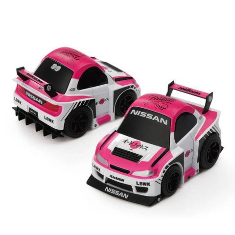 Xe Mini GT CARD Version Qube Carz QZ00502-BL Nissan LB-Super Silhouette S15 SILVIA Auto Finesse SEMA 2023 