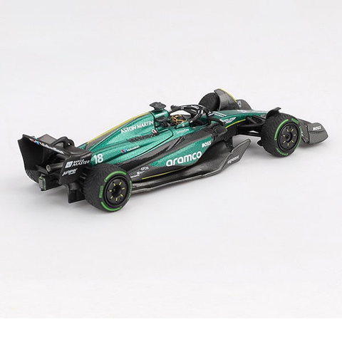  Xe Mini GT Box Version MGT01114 Aston Martin AMR24 #18 Lance Stroll 2024 F1 2024 Canadian GP 