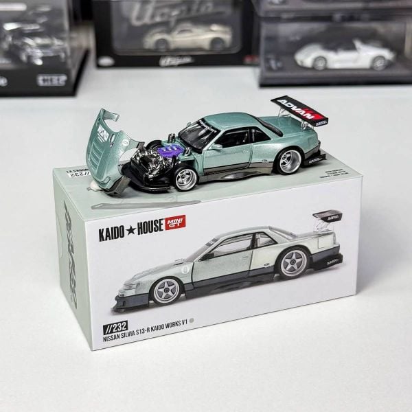  Mô hình xe Kaido House KHMG232 Nissan Silvia S13-R KAIDO WORKS V1 