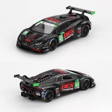  Xe Mini GT Box Version MGT01129 Lamborghini Huracán GT3 EVO2 #45 No.45 DEX Imaging 2024 IMSA Daytona 24 Hrs 