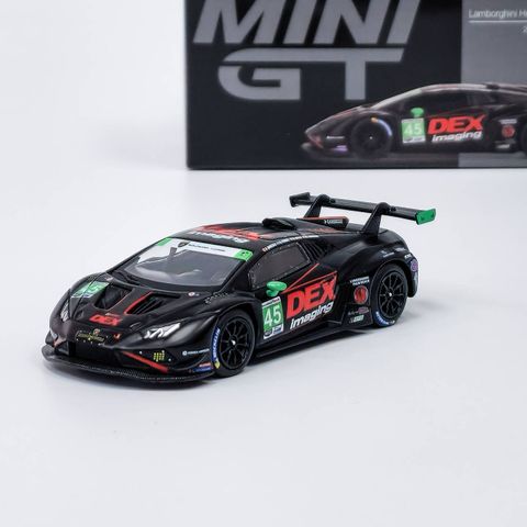  Xe Mini GT Box Version MGT01129 Lamborghini Huracán GT3 EVO2 #45 No.45 DEX Imaging 2024 IMSA Daytona 24 Hrs 