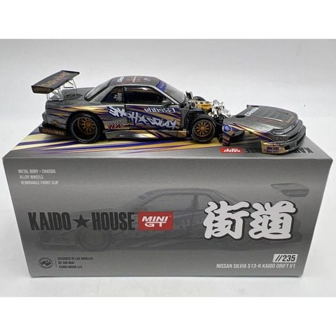  Mô hình xe Kaido House KHMG235 Nissan Silvia S13-R KAIDO DRIFT V1 