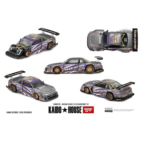  Mô hình xe Kaido House KHMG235 Nissan Silvia S13-R KAIDO DRIFT V1 